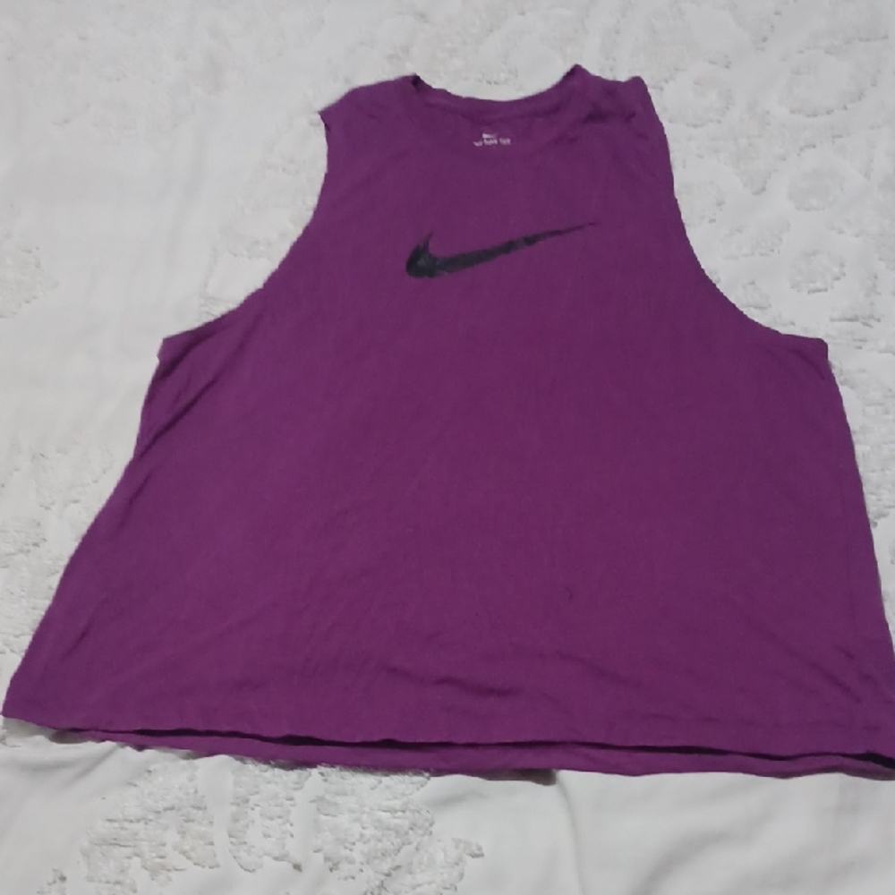 Nike Women's Muscle Tee in Rich Purple
